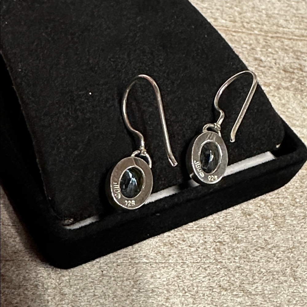 JBD Jewels By Design great shape aquamarine crystal sterling silver earrings - Picture 4 of 4